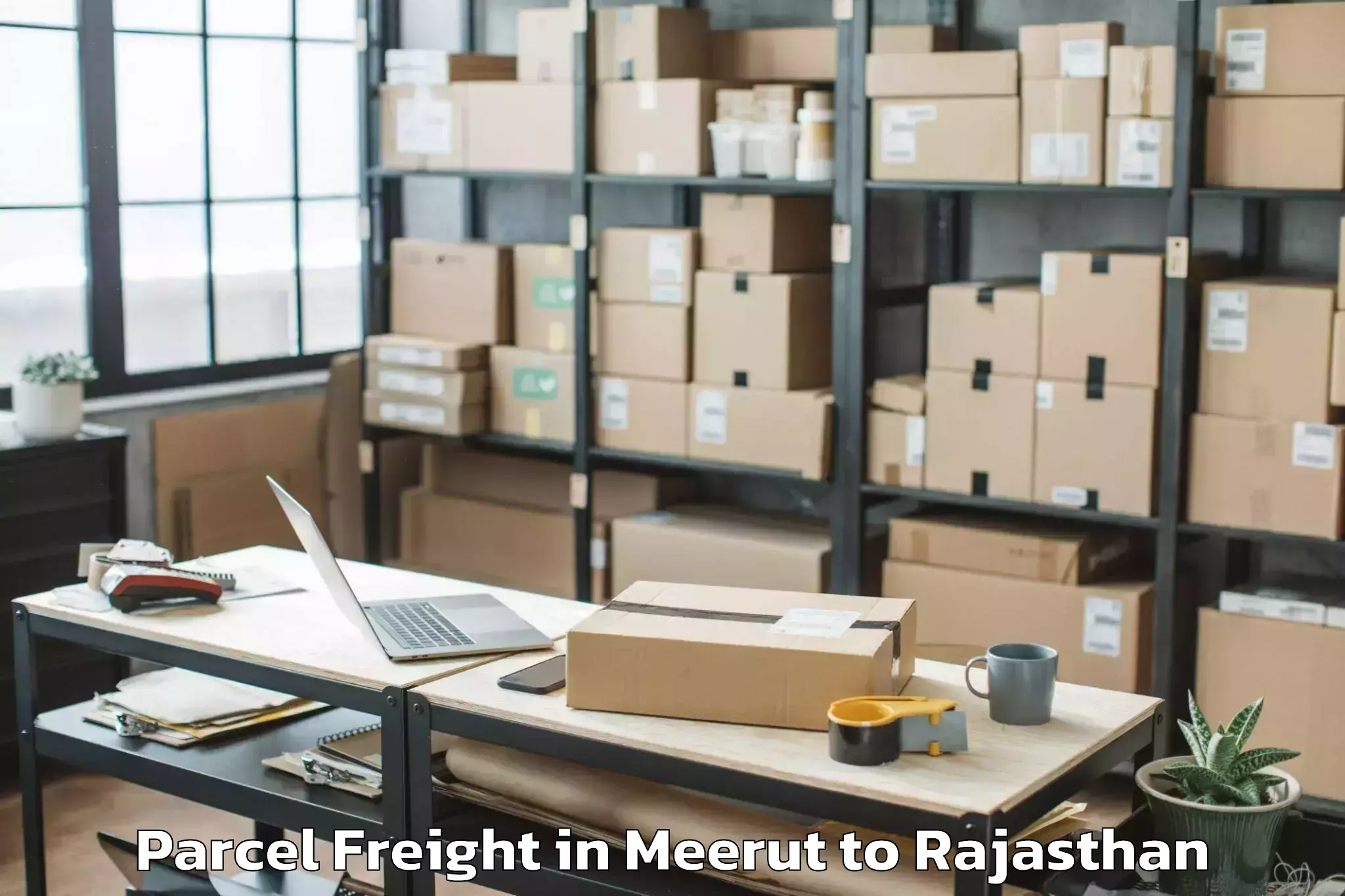 Professional Meerut to Laxmangarh Parcel Freight